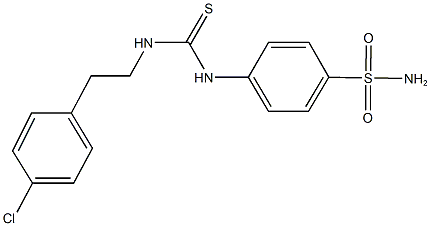 4-[({[2-(4-chlorophenyl)ethyl]amino}carbothioyl)amino]benzenesulfonamide,664969-93-1,结构式