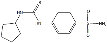 4-{[(cyclopentylamino)carbothioyl]amino}benzenesulfonamide,664970-16-5,结构式