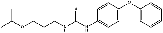 N-(3-isopropoxypropyl)-N'-(4-phenoxyphenyl)thiourea Struktur