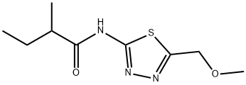 N-[5-(methoxymethyl)-1,3,4-thiadiazol-2-yl]-2-methylbutanamide Structure