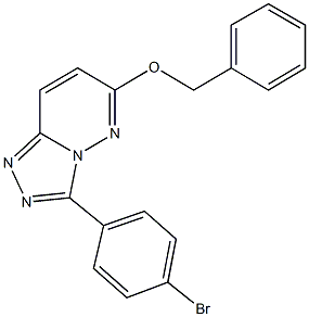 benzyl 3-(4-bromophenyl)[1,2,4]triazolo[4,3-b]pyridazin-6-yl ether Struktur
