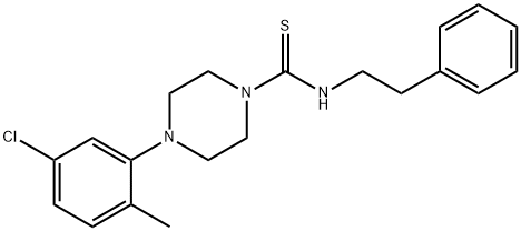 664971-74-8 4-(5-chloro-2-methylphenyl)-N-(2-phenylethyl)-1-piperazinecarbothioamide