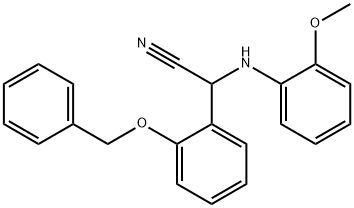 664972-15-0 [2-(benzyloxy)phenyl](2-methoxyanilino)acetonitrile