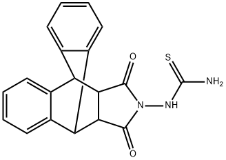 N-(16,18-dioxo-17-azapentacyclo[6.6.5.0~2,7~.0~9,14~.0~15,19~]nonadeca-2,4,6,9,11,13-hexaen-17-yl)thiourea 化学構造式