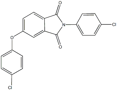 5-(4-chlorophenoxy)-2-(4-chlorophenyl)-1H-isoindole-1,3(2H)-dione,664974-11-2,结构式