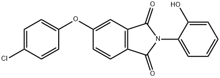 5-(4-chlorophenoxy)-2-(2-hydroxyphenyl)-1H-isoindole-1,3(2H)-dione 结构式