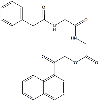 2-(1-naphthyl)-2-oxoethyl ({[(phenylacetyl)amino]acetyl}amino)acetate,664974-30-5,结构式