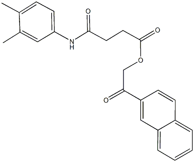 2-(2-naphthyl)-2-oxoethyl 4-(3,4-dimethylanilino)-4-oxobutanoate,664974-48-5,结构式
