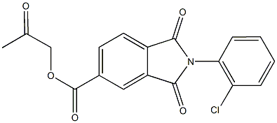 2-oxopropyl 2-(2-chlorophenyl)-1,3-dioxo-5-isoindolinecarboxylate,664974-93-0,结构式