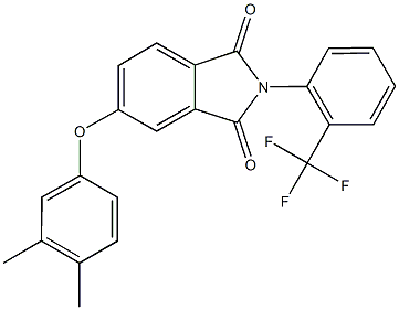 5-(3,4-dimethylphenoxy)-2-[2-(trifluoromethyl)phenyl]-1H-isoindole-1,3(2H)-dione|