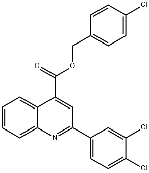 664975-13-7 4-chlorobenzyl 2-(3,4-dichlorophenyl)-4-quinolinecarboxylate