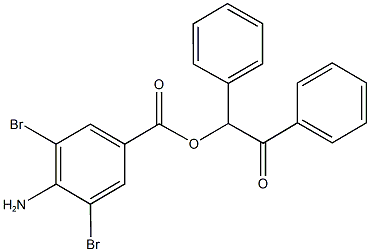 2-oxo-1,2-diphenylethyl 4-amino-3,5-dibromobenzoate Structure