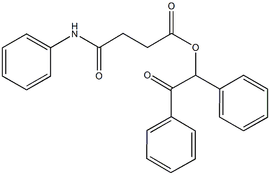 2-oxo-1,2-diphenylethyl 4-anilino-4-oxobutanoate,664975-34-2,结构式