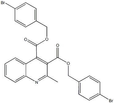 664975-47-7 bis(4-bromobenzyl) 2-methyl-3,4-quinolinedicarboxylate