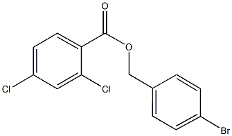 4-bromobenzyl 2,4-dichlorobenzoate Struktur