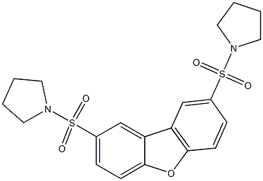 1-{[8-(1-pyrrolidinylsulfonyl)dibenzo[b,d]furan-2-yl]sulfonyl}pyrrolidine Structure