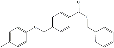 benzyl 4-[(4-methylphenoxy)methyl]benzoate Structure