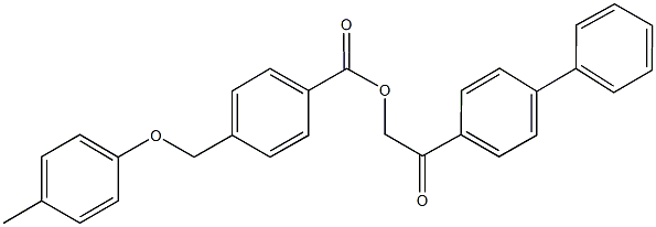 2-[1,1'-biphenyl]-4-yl-2-oxoethyl 4-[(4-methylphenoxy)methyl]benzoate|