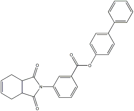 [1,1'-biphenyl]-4-yl 3-(1,3-dioxo-1,3,3a,4,7,7a-hexahydro-2H-isoindol-2-yl)benzoate Structure