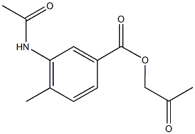 2-oxopropyl 3-(acetylamino)-4-methylbenzoate Structure