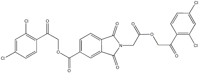 664976-33-4 2-(2,4-dichlorophenyl)-2-oxoethyl 2-{2-[2-(2,4-dichlorophenyl)-2-oxoethoxy]-2-oxoethyl}-1,3-dioxo-5-isoindolinecarboxylate