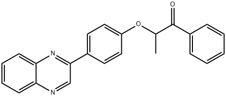 1-phenyl-2-[4-(2-quinoxalinyl)phenoxy]-1-propanone|