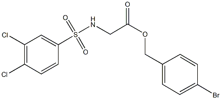 4-bromobenzyl {[(3,4-dichlorophenyl)sulfonyl]amino}acetate|