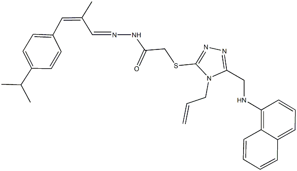 2-({4-allyl-5-[(1-naphthylamino)methyl]-4H-1,2,4-triazol-3-yl}sulfanyl)-N