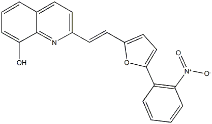 2-[2-(5-{2-nitrophenyl}-2-furyl)vinyl]-8-quinolinol Structure