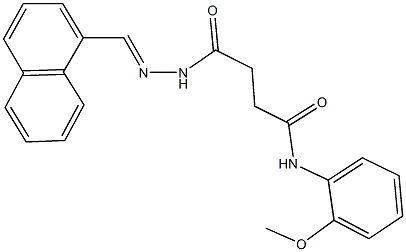 N-(2-methoxyphenyl)-4-[2-(1-naphthylmethylene)hydrazino]-4-oxobutanamide,664983-67-9,结构式