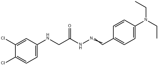 2-(3,4-dichloroanilino)-N'-[4-(diethylamino)benzylidene]acetohydrazide Structure