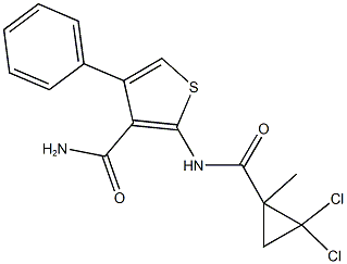 664984-56-9 2-{[(2,2-dichloro-1-methylcyclopropyl)carbonyl]amino}-4-phenyl-3-thiophenecarboxamide