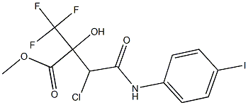 methyl 3-chloro-2-hydroxy-4-(4-iodoanilino)-4-oxo-2-(trifluoromethyl)butanoate,664992-58-9,结构式