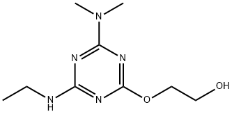 2-{[4-(dimethylamino)-6-(ethylamino)-1,3,5-triazin-2-yl]oxy}ethanol 化学構造式