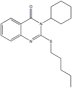 664993-10-6 3-cyclohexyl-2-(pentylsulfanyl)-4(3H)-quinazolinone