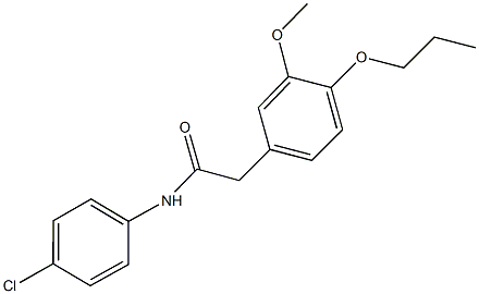 664993-60-6 N-(4-chlorophenyl)-2-(3-methoxy-4-propoxyphenyl)acetamide