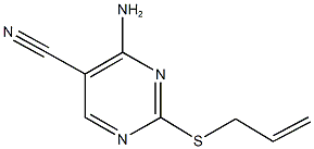 4-胺-2-(丙-2-烯-1-基硫烷基)嘧啶-5-甲腈,664994-02-9,结构式