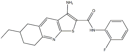 3-amino-6-ethyl-N-(2-fluorophenyl)-5,6,7,8-tetrahydrothieno[2,3-b]quinoline-2-carboxamide|