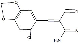 3-(6-chloro-1,3-benzodioxol-5-yl)-2-cyano-2-propenethioamide,664999-70-6,结构式