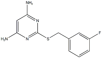 2-[(3-fluorobenzyl)sulfanyl]-4,6-pyrimidinediamine 结构式