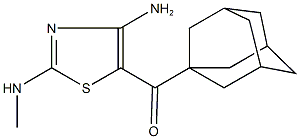 1-adamantyl[4-amino-2-(methylamino)-1,3-thiazol-5-yl]methanone Structure