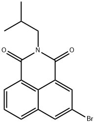 5-bromo-2-isobutyl-1H-benzo[de]isoquinoline-1,3(2H)-dione Struktur