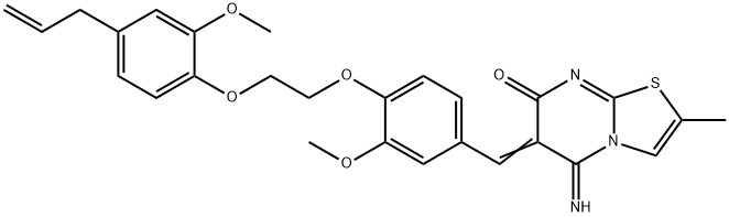 665008-40-2 6-{4-[2-(4-allyl-2-methoxyphenoxy)ethoxy]-3-methoxybenzylidene}-5-imino-2-methyl-5,6-dihydro-7H-[1,3]thiazolo[3,2-a]pyrimidin-7-one