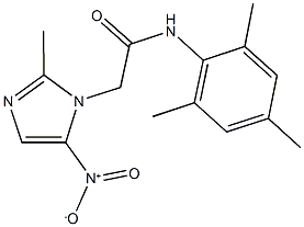 2-{5-nitro-2-methyl-1H-imidazol-1-yl}-N-mesitylacetamide Structure