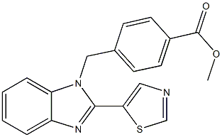 methyl 4-{[2-(1,3-thiazol-5-yl)-1H-benzimidazol-1-yl]methyl}benzoate,665009-16-5,结构式