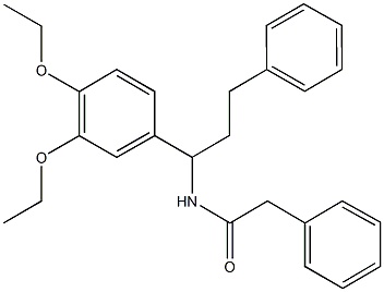 665009-84-7 N-[1-(3,4-diethoxyphenyl)-3-phenylpropyl]-2-phenylacetamide