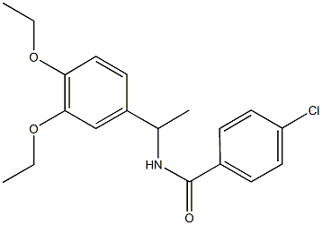 665009-91-6 4-chloro-N-[1-(3,4-diethoxyphenyl)ethyl]benzamide