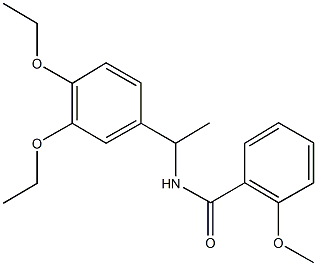 N-[1-(3,4-diethoxyphenyl)ethyl]-2-methoxybenzamide Structure