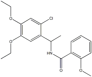 N-[1-(2-chloro-4,5-diethoxyphenyl)ethyl]-2-methoxybenzamide Structure