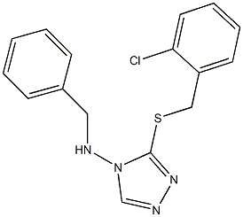 N-benzyl-N-{3-[(2-chlorobenzyl)sulfanyl]-4H-1,2,4-triazol-4-yl}amine|